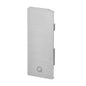 Q-railing EASY GLASS SLIM Fascia Mount profilio aklė MOD 8034 profiliui su dangteliu, dešinė pusė, ner. plieno išvaizda (brushed, anodised)