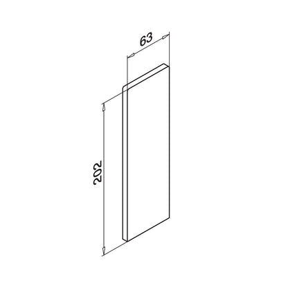 Q-railing EASY GLASS PRO Top Mount profilio aklė MOD 8112 laiptams, tinka kairei ir dešinei pusėms, ner. plieno išvaizda (brushed, anodised)