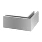 Q-railing EASY GLASS PRO F Top Mount profilio kampas MOD 8121 išorinis kampas, ner. plieno išvaizda (brushed, anodised)