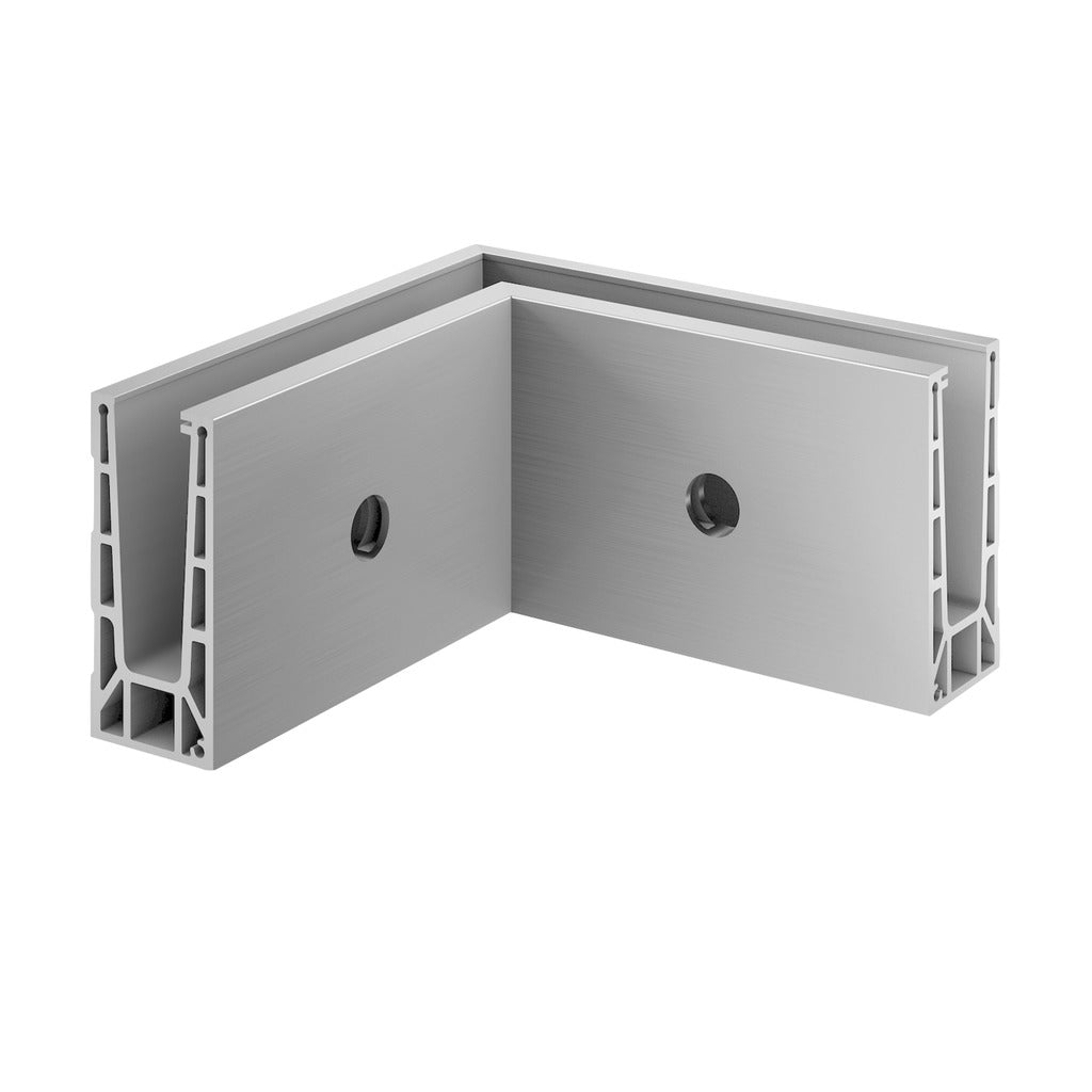Q-railing EASY GLASS PRO Fascia Mount profilio kampas MOD 8131, alu; 168131-01-18