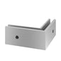 Q-railing EASY GLASS PRO Fascia Mount profilio kampas MOD 8131, alu; 168131-01-18 išorinis kampas, ner. plieno išvaizda (brushed, anodised)