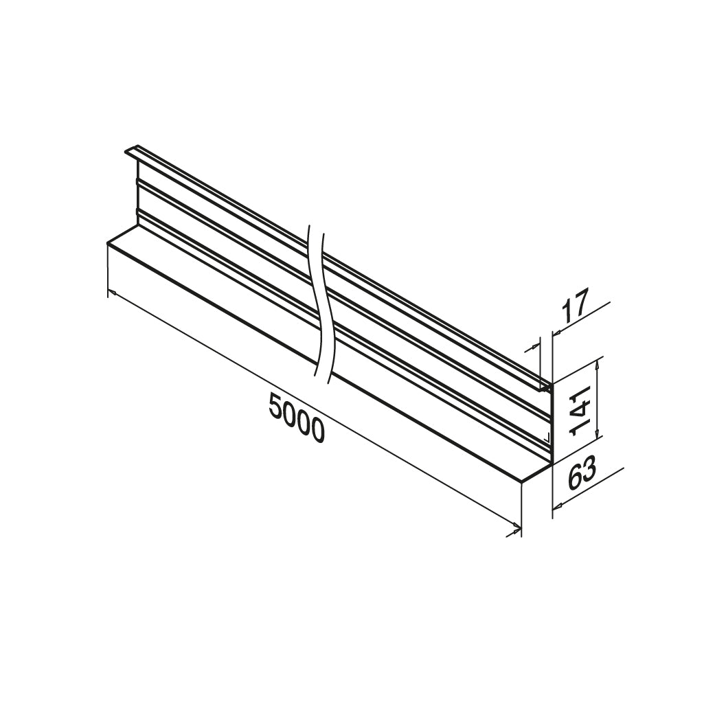 Q-railing EASY GLASS PRO Fascia Mount profilio dangtelis MOD 8135