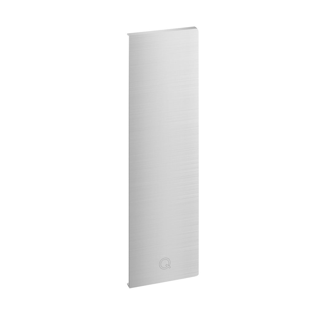 Q-railing EASY GLASS PRO Y Fascia Mount profilio aklė MOD 8142 kairė pusė, ner. plieno išvaizda (brushed, anodised)