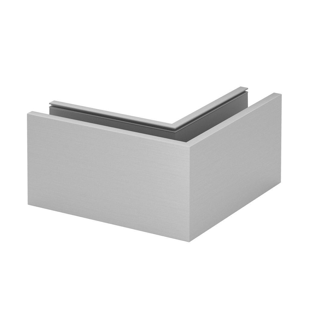 Q-railing EASY GLASS SMART Top Mount Profilio kampas MOD 8211 anod. aliuminis, ner. plieno išvaizda (brushed, anodised)