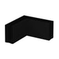 Q-railing EASY GLASS SMART Top Mount Profilio kampas MOD 8211 anod. aliuminis juoda spalva (satin black RAL 9005, textured surface)