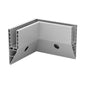 Q-railing EASY GLASS SMART Y Fascia Mount Profilio kampas MOD 8241 vidinis, ner. plieno išvaizda (brushed, anodised)