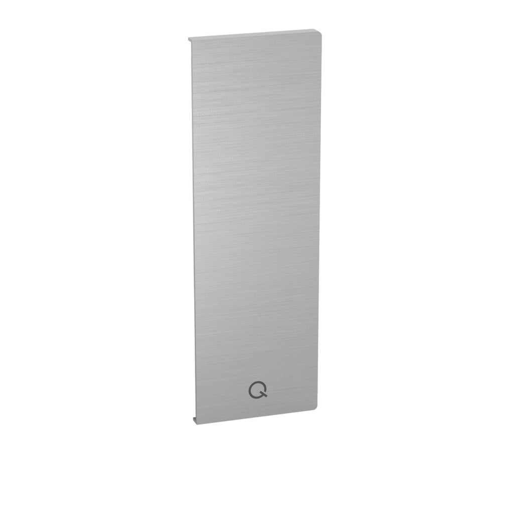 Q-railing EASY GLASS SMART Y Fascia Mount Profilio aklė MOD 8242 kairė pusė, aliuminis, be paviršiaus apdirbimo
