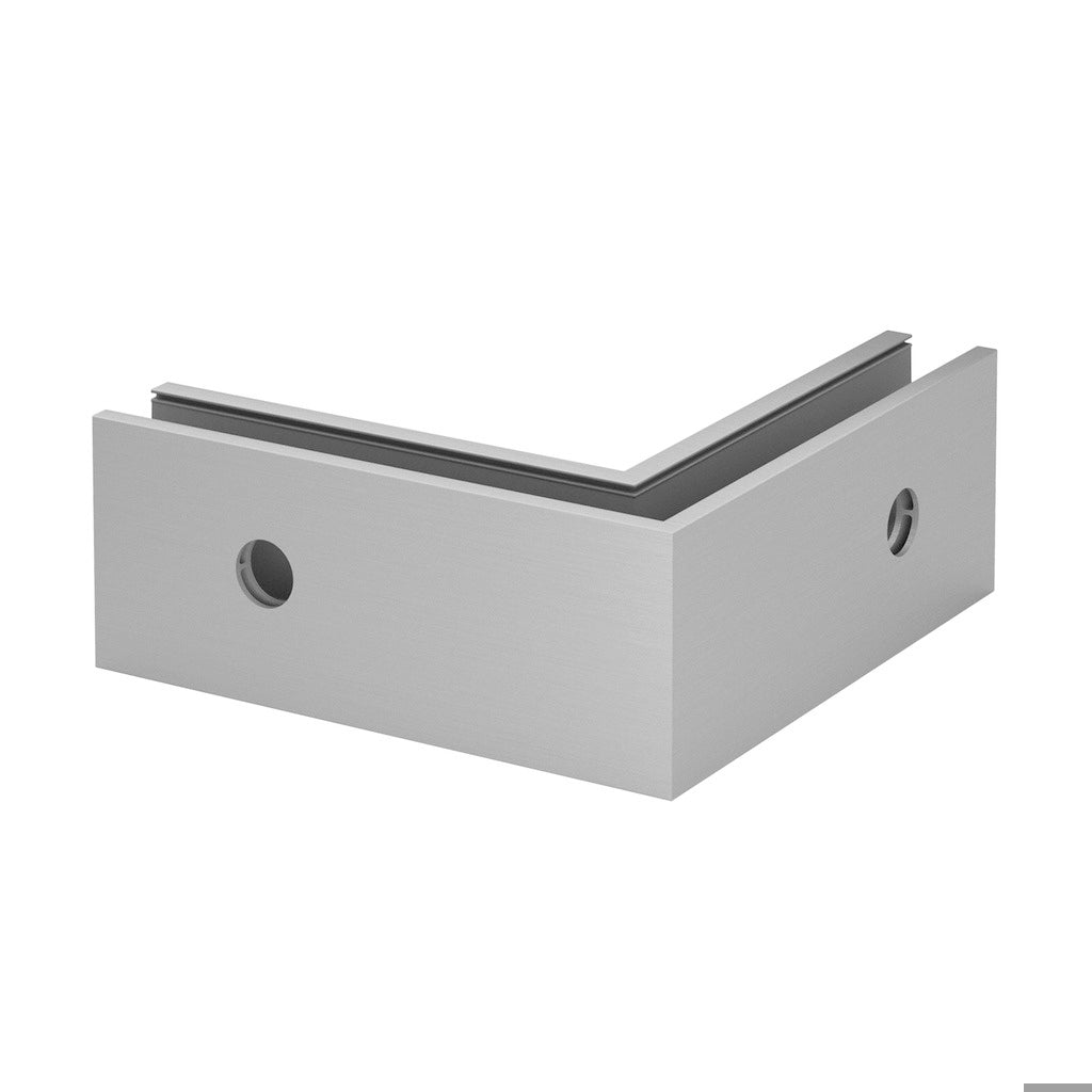 Q-railing EASY GLASS SMART+ Fascia Mount aliuminio profilio kampas MOD 8331