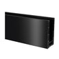 Q-railing EASY GLASS PRIME Top Mount Profilis MOD 8410 ilgis: 5000 mm, su skylėmis, aliuminis juoda spalva (satin black RAL 9005, textured surface)