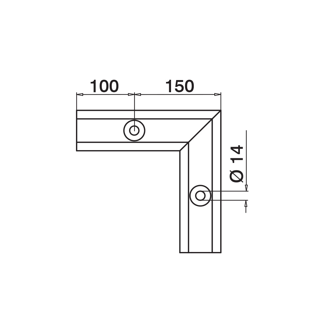 Q-railing EASY GLASS PRIME Top Mount Profilio kampas MOD 8411 ner. plieno išvaizda (brushed, anodised)
