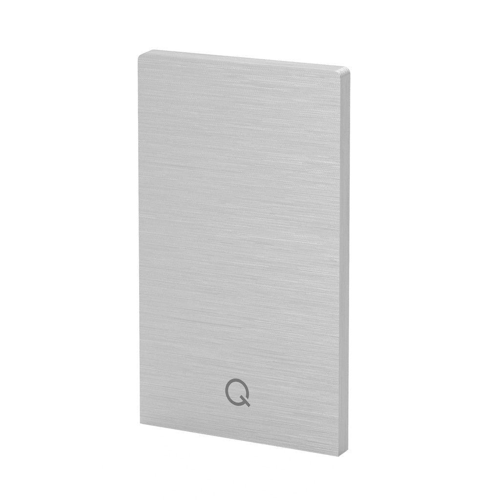 Q-railing EASY GLASS PRIME Top Mount Profilio aklė MOD 8412 kairė ir dešinė pusės, aliuminis, be paviršiaus apdirbimo