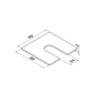 Q-railing EASY GLASS PRIME Top Mount tarpinės MOD 8416 2 mm