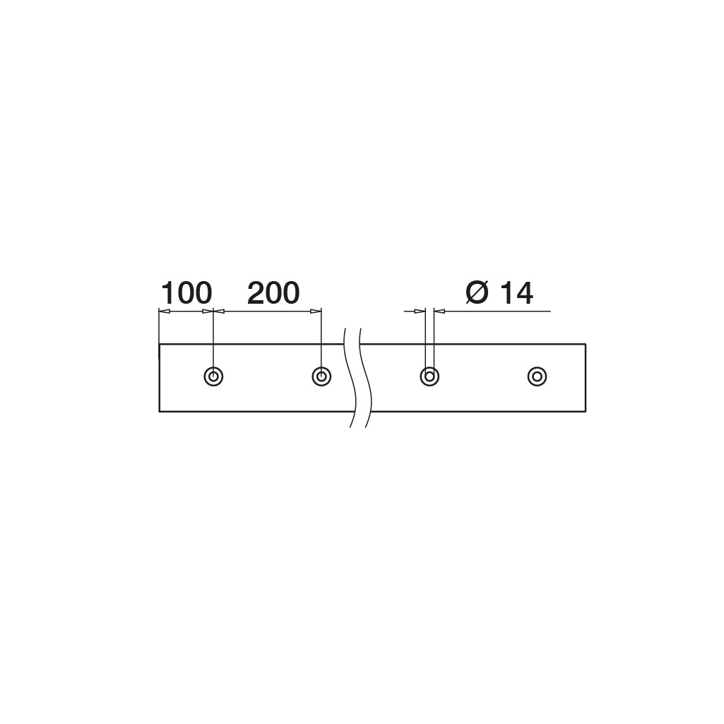 Q-railing EASY GLASS PRIME Fascia Profilis MOD 8430 ilgis: 5000 mm, su skylėmis, mill finish