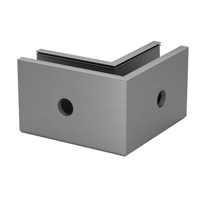 Q-railing EASY GLASS PRIME Fascia Profilio kampas MOD 8431 išorinis kampas, aliuminis, be paviršiaus apdirbimo