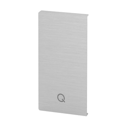 Q-railing EASY GLASS PRIME Fascia Profilio aklė MOD 8432 dešinė pusė, aliuminis, be paviršiaus apdirbimo, profiliui be dangtelio