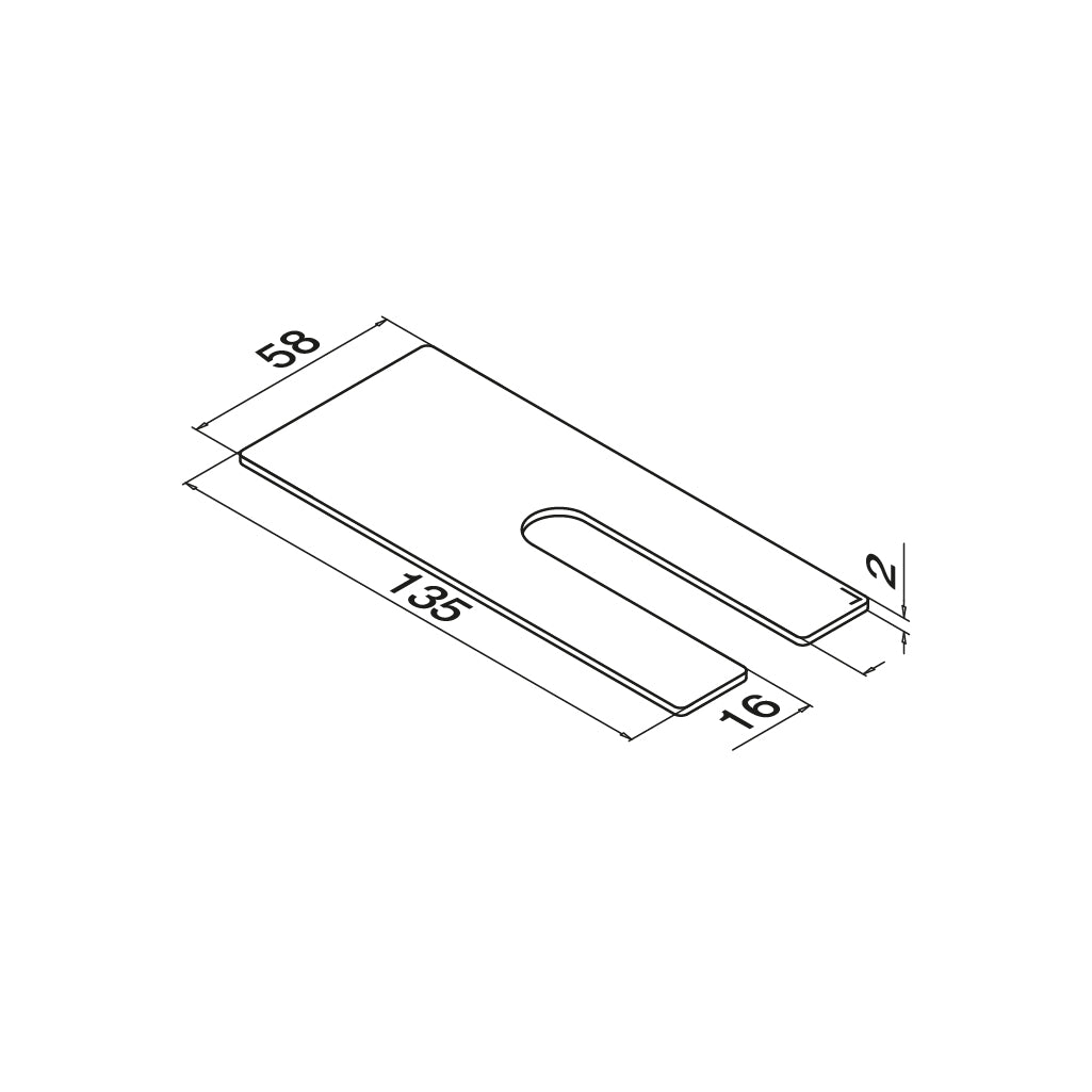 Q-railing EASY GLASS PRIME Fascia tarpinės MOD 8436 2 mm