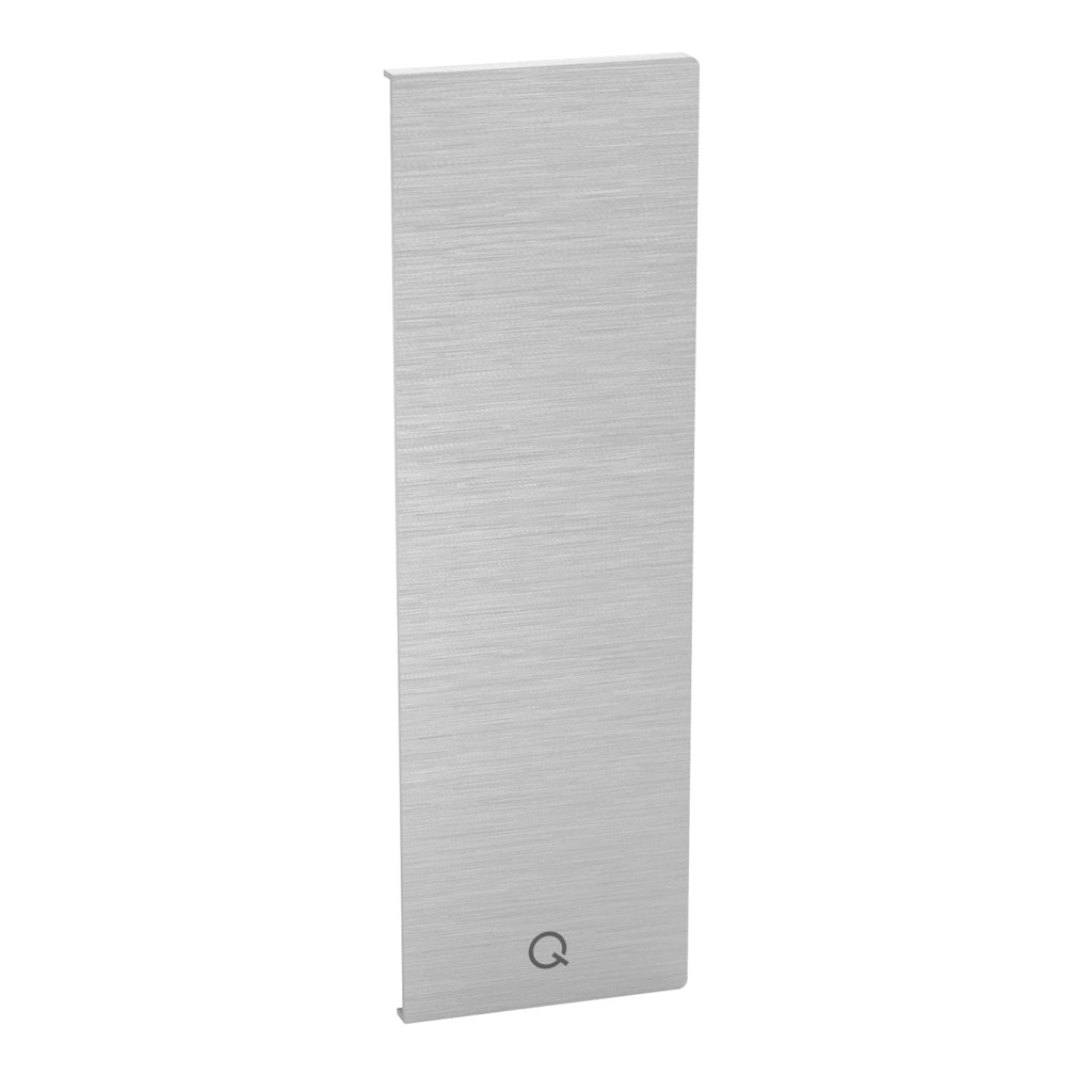 Q-railing EASY GLASS PRIME Y Fascia Profilio aklė MOD 8442 kairė pusė, aliuminis, be paviršiaus apdirbimo