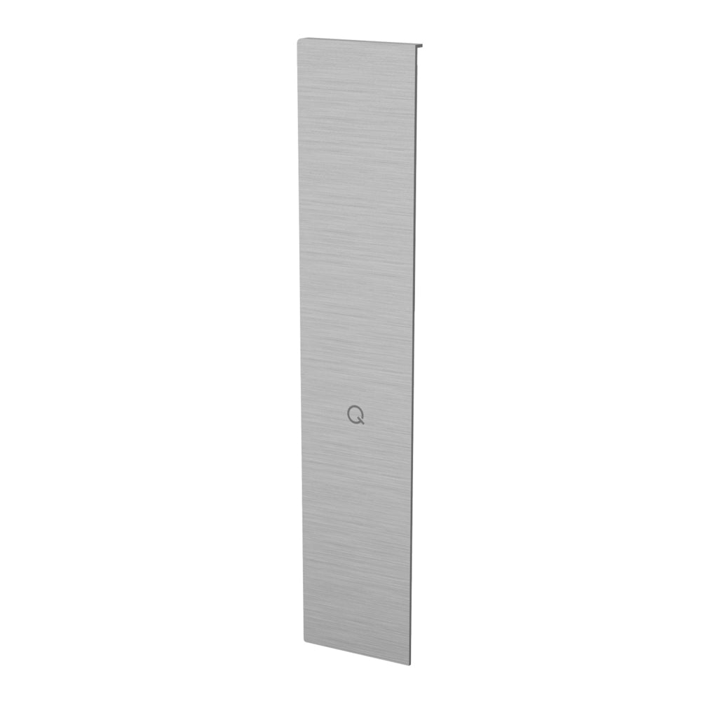 Q-railing EASY GLASS PRIME Y Fascia Profilio aklė laiptams MOD 8443 kairė pusė, anod. aliuminis, ner. plieno išvaizda (brushed, anodised)