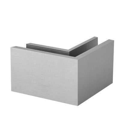 Q-railing EASY GLASS MAX Top Mount profilio kampas MOD 8511 išorinis kampas, ner. plieno išvaizda (brushed, anodised)