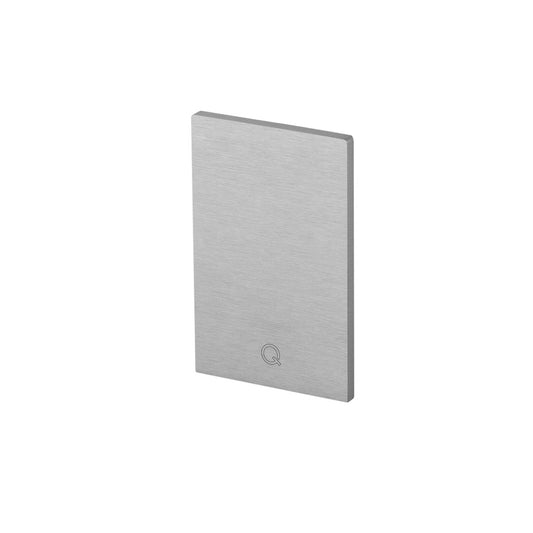 Q-railing EASY GLASS MAX Top Mount profilio aklė MOD 8512 tinka kairei ir dešinei pusėms, ner. plieno išvaizda (brushed, anodised)