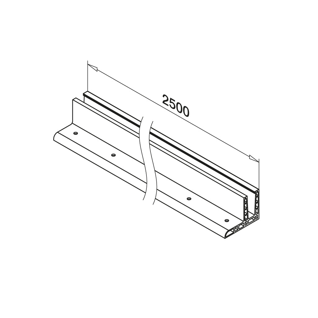 Q-railing EASY GLASS MAX F Top Mount profilis MOD 8520