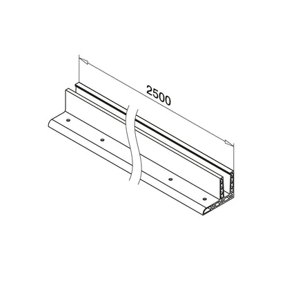 Q-railing EASY GLASS MAX F Top Mount profilis MOD 8520