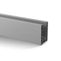 Q-railing EASY GLASS STRONG Top Mount Profilis MOD 8610 ilgis: 2500 mm, su skylėmis, ner. plieno išvaizda (brushed, anodised), anodized 25µm