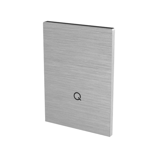 Q-railing EASY GLASS STRONG Top Mount Profilio aklė MOD 8612 kairė ir dešinė pusės, aliuminis, be paviršiaus apdirbimo