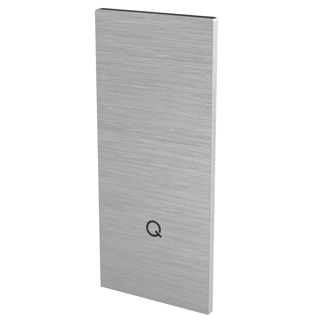 Q-railing EASY GLASS STRONG Top Mount Profilio aklė laiptams MOD 8613 kairė ir dešinė pusės, aliuminis, be paviršiaus apdirbimo