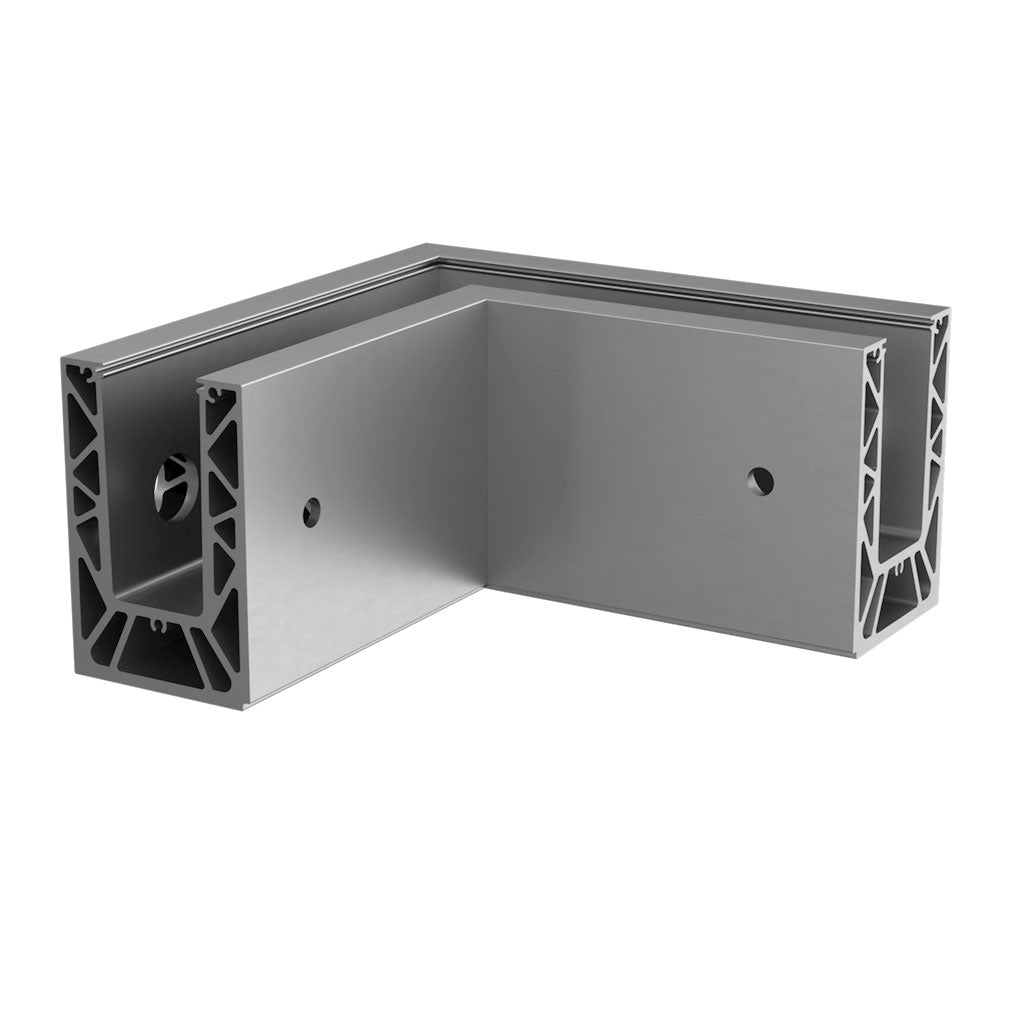 Q-railing EASY GLASS STRONG Fascia Mount profilio kampas MOD 8631