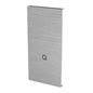 Q-railing EASY GLASS STRONG Fascia Mount profilio aklė MOD 8632 profiliui su dangteliu, dešinė pusė, aliuminis, be paviršiaus apdirbimo