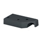 Q-railing Easy Alu turėklo stovo tvirtinimo pagrindas MOD 9026 išorinis kampas, aliuminis, juoda RAL 7016