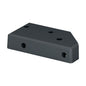 Q-railing Easy Alu turėklo stovo tvirtinimo pagrindas MOD 9026 vidinis kampas, aliuminis, juoda RAL 7016