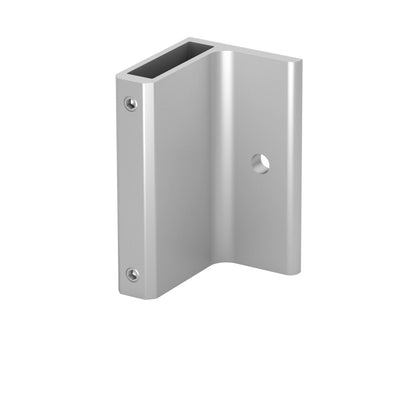 Q-railing stovo laikiklis fasadiniam tvirtinimui  EASY ALU MOD 9028 120x70 mm, matinė sidabrinė