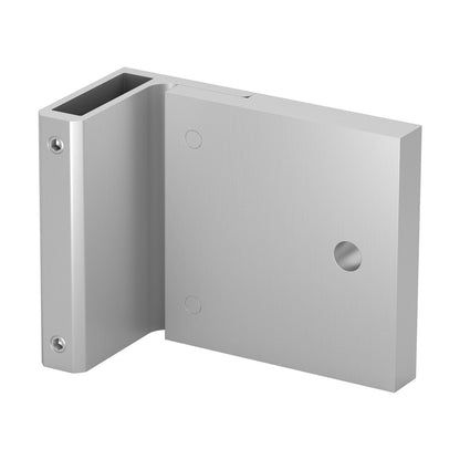 Q-railing stovo laikiklis fasadiniam tvirtinimui  EASY ALU MOD 9028 120x154 mm, matinė sidabrinė