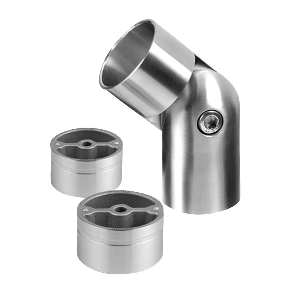 Q-railing reguliuojamas kampas -90°/+90° medžiui Ø42 mm MOD 0308