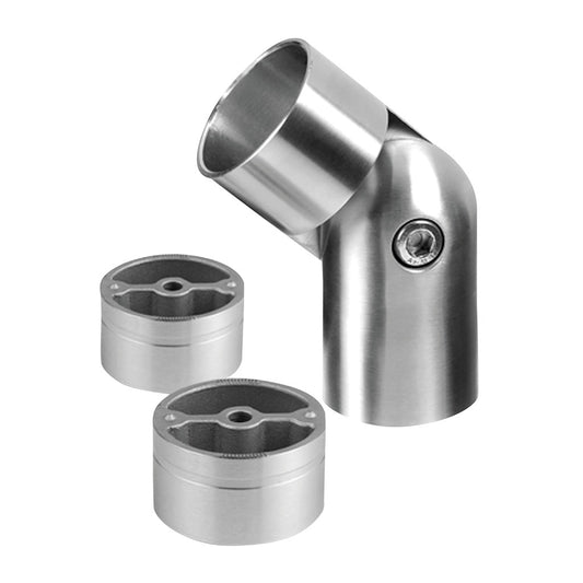 Q-railing reguliuojamas kampas -90°/+90° medžiui Ø42 mm MOD 0308