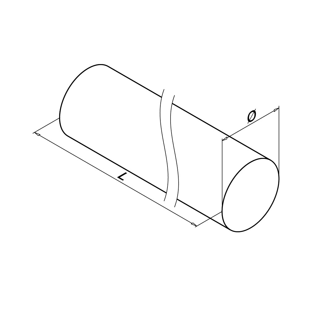 Q-railing medinis porankis Ø42 mm MOD 0990 Ø42 mm, ilgis: 3600 mm, bukas, neapdorotas
