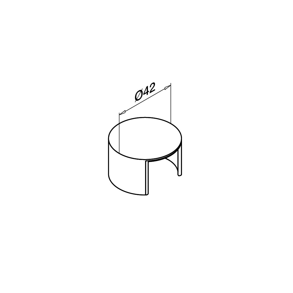 Q-railing medinio porankio ant stiklo aklė MOD 6729