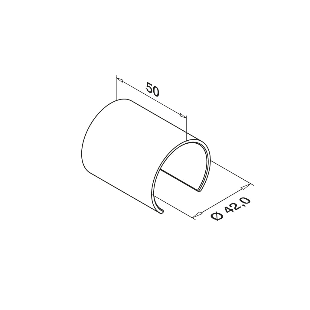 Q-railing medinio porankio ant stiklo sujungimas MOD 6791