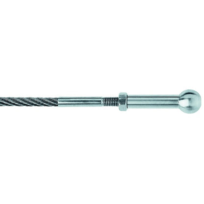 Carl Stahl Ball head with external thread, hammered 190