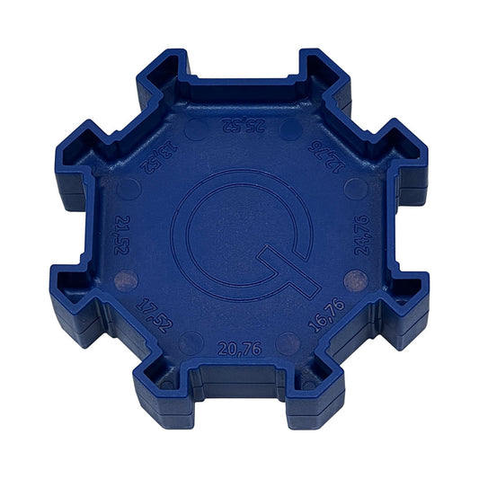 Q-railing montavimo įrankis skaidriai krašto apsaugai