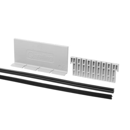 Q-railing EASY GLASS UP nereguliuojamos tarpinės MOD 6600 ilgis: 5000 mm, stiklas: 12 mm