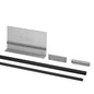 Q-railing EASY GLASS PRO F reguliuojamų tarpinių komplektas MOD 8121 ilgis: 5000 mm, stiklas: 12.76 mm