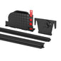 Q-railing EASY GLASS SMART Q-disc set reguliuojamų tarpinių komplektas MOD 8201 stiklas: 12 mm, ilgis: 5000 mm