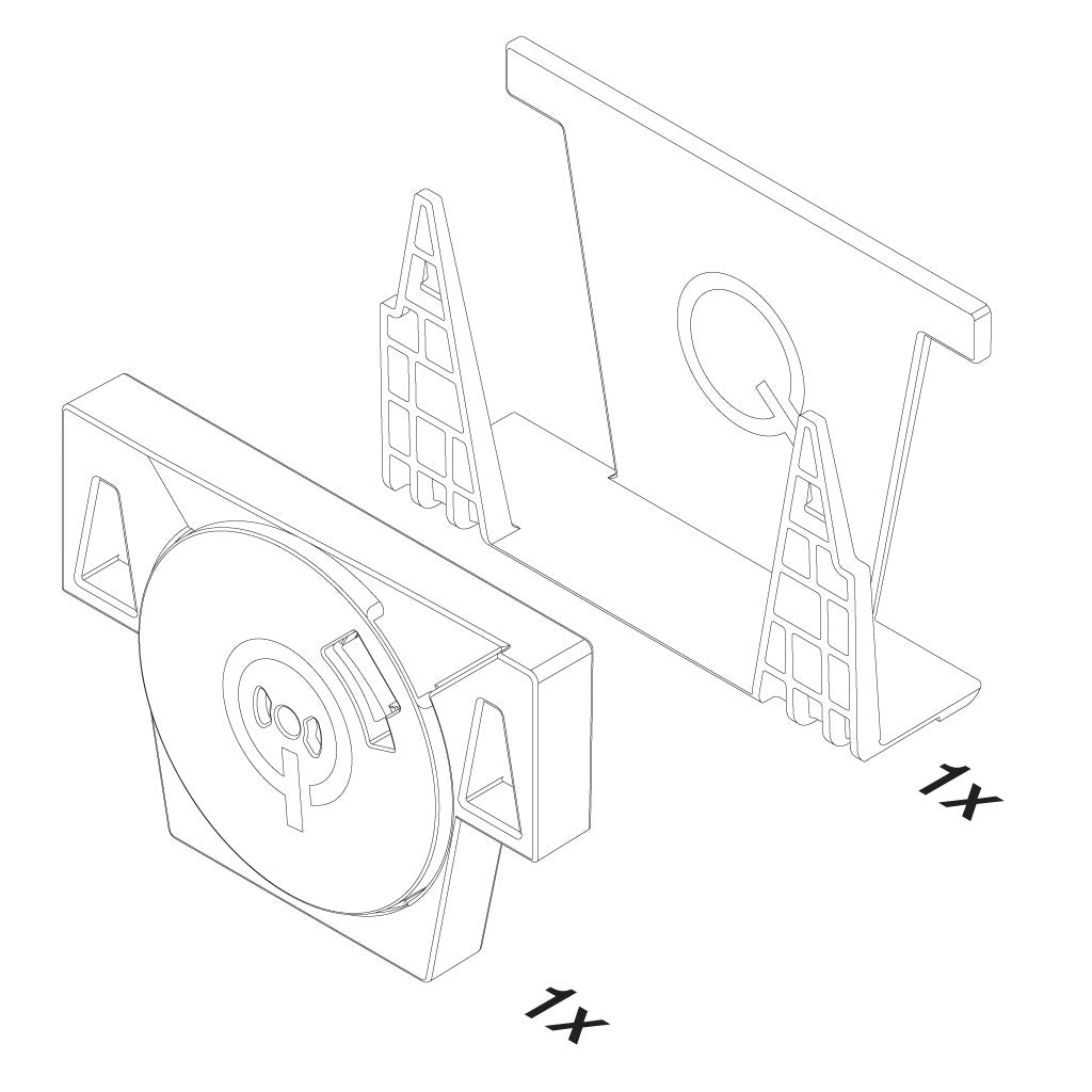 Q-railing EASY GLASS SMART Q-disc set nereguliuojamų tarpinių kaiščiai (be gumų) MOD 8208 stiklas: 15 mm