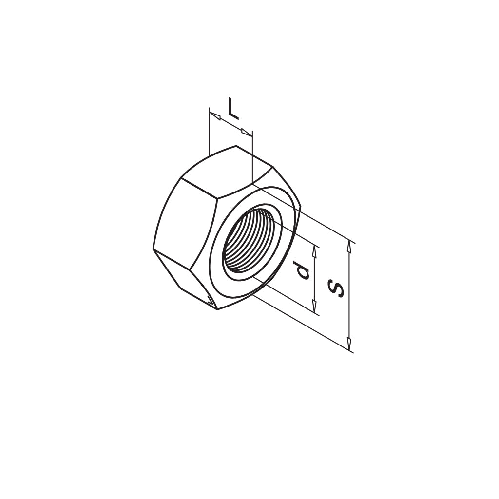 Q-railing veržlė DIN 7991 M12 x 1.75 mm