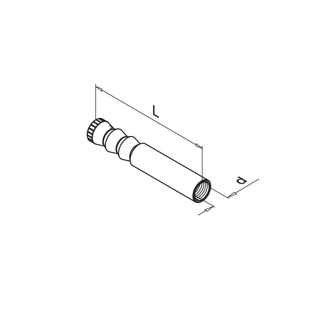 Q-railing Ankeris su vidiniu sriegiu Q VMZ-IG, cinkuotas plienas MOD 4510 M12 x 109 mm, QS-505