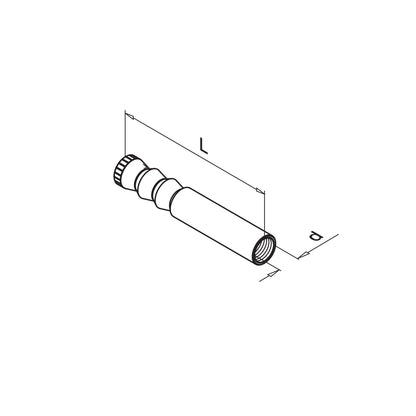 Q-railing Ankeris su vidiniu sriegiu Q VMZ-IG, cinkuotas plienas MOD 4510 M8 x 78 mm, QS-528;