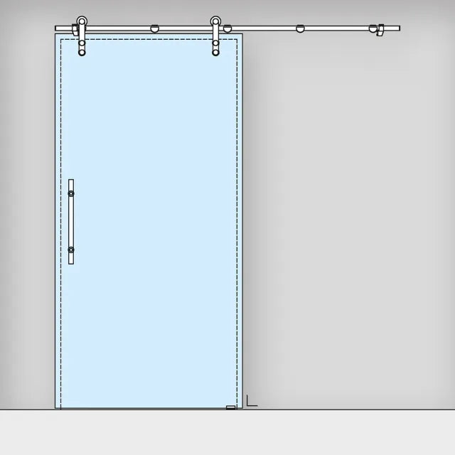 G-fittings PREMIUM Sliding door with lift protection Bertie